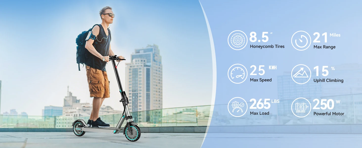 EU USA Warehouse Stock New Off-Road Two-Wheel Fast Electric Scooter with EN17128 UL2272 Foldable Design Long Range for Adults