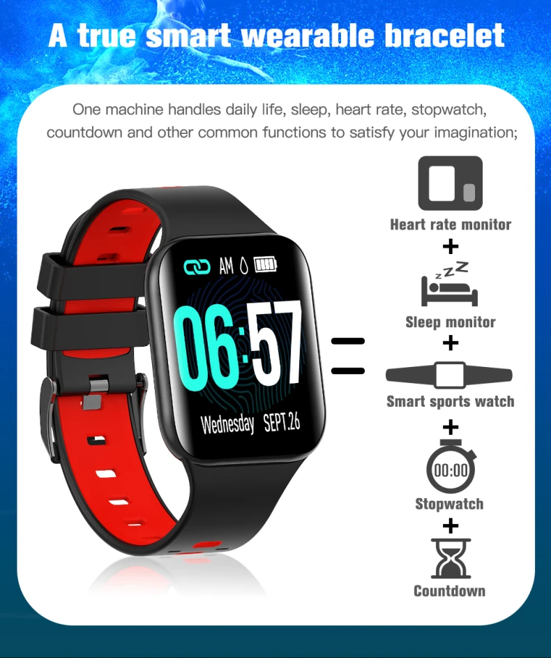 F30U Smartwatch 2022 Reloj Inteligentes Bracelet 1.55 Inch Display with Silicone Two Color Strap Heart Rate Sport Smart Watch(16).jpg