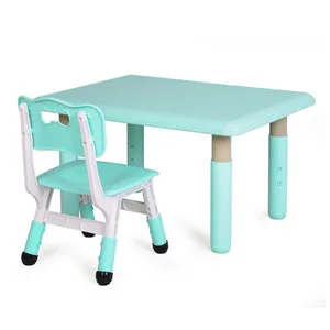 Regulative Height Children's Study Table Indoor/outdoor Plastic Table School Dining Bedroom-featuring Art Painting