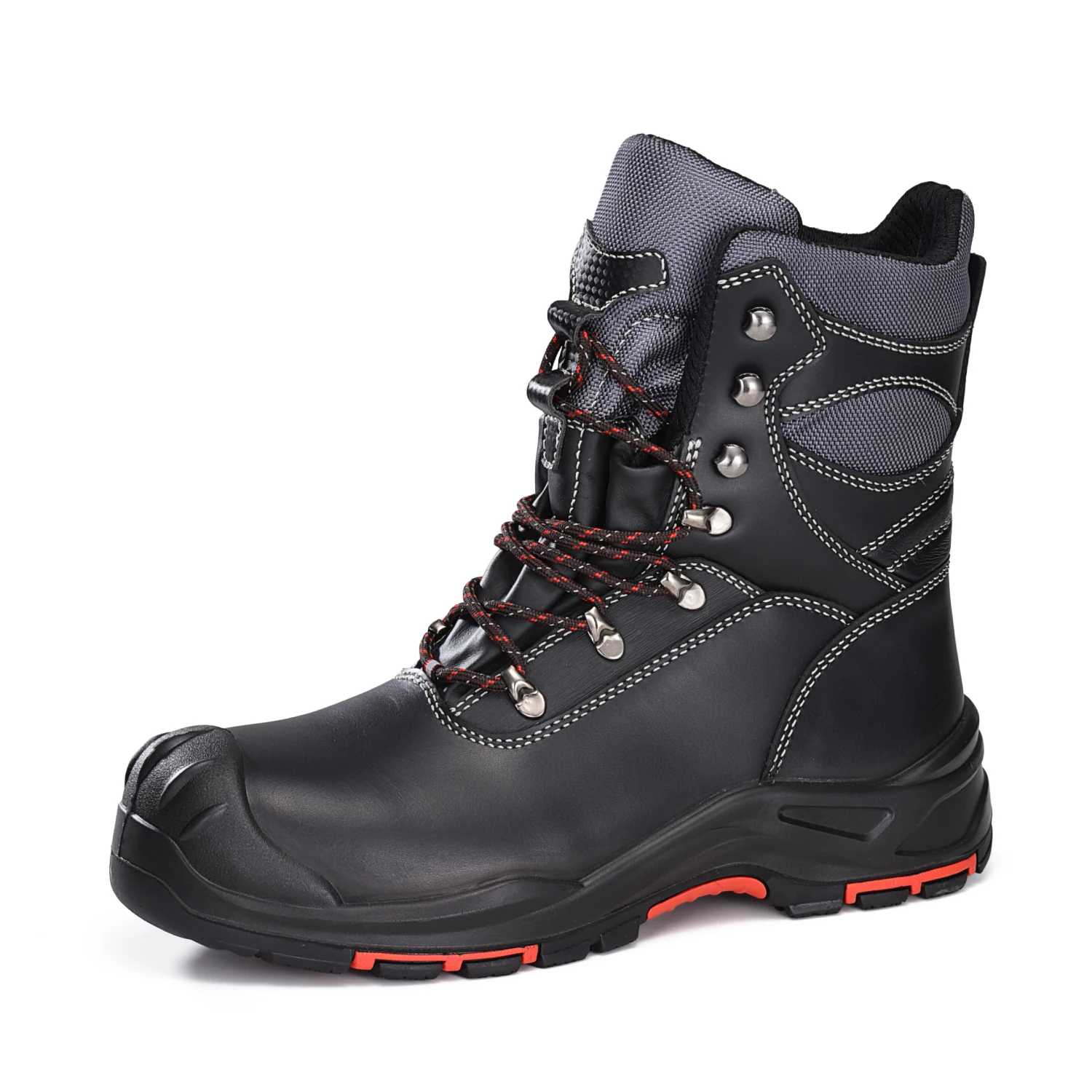 Slip Resistant and Oil & Gas Work Safety Shoes with 3M Thinsulate Liner Cold Insulated Genuine Leather Safety Boots