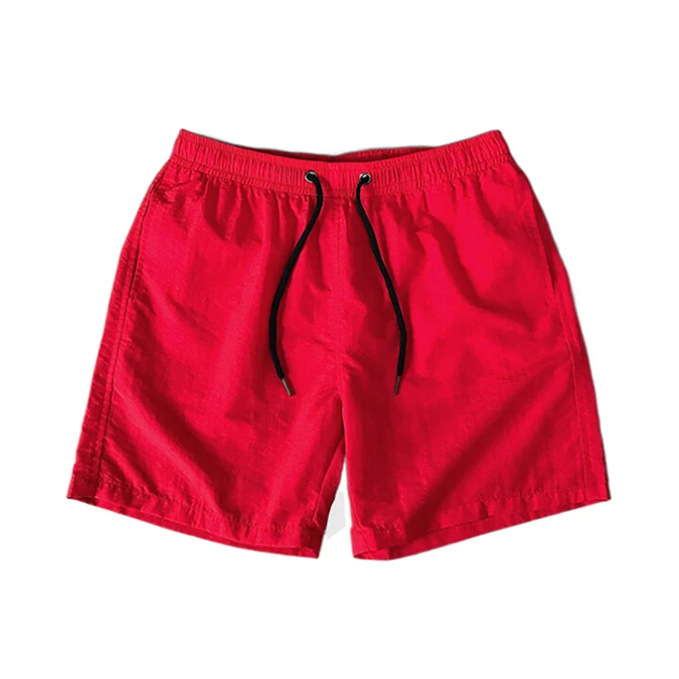 Short de bain pour hommes, couleur unie, vêtements de plage, vente en gros, prêt à être expédié, 638_voghion.com