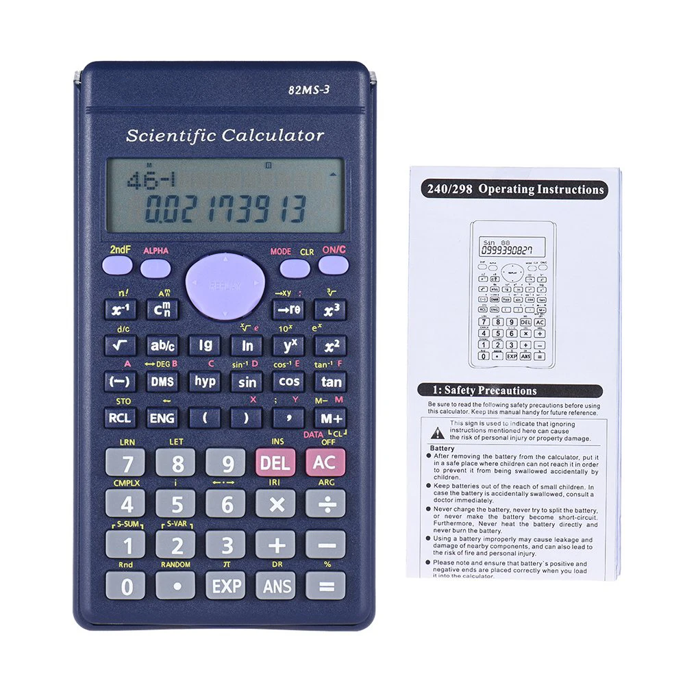 Aaa Battery 82ms3 Scientific Calculator Multifunctional Calculatrice