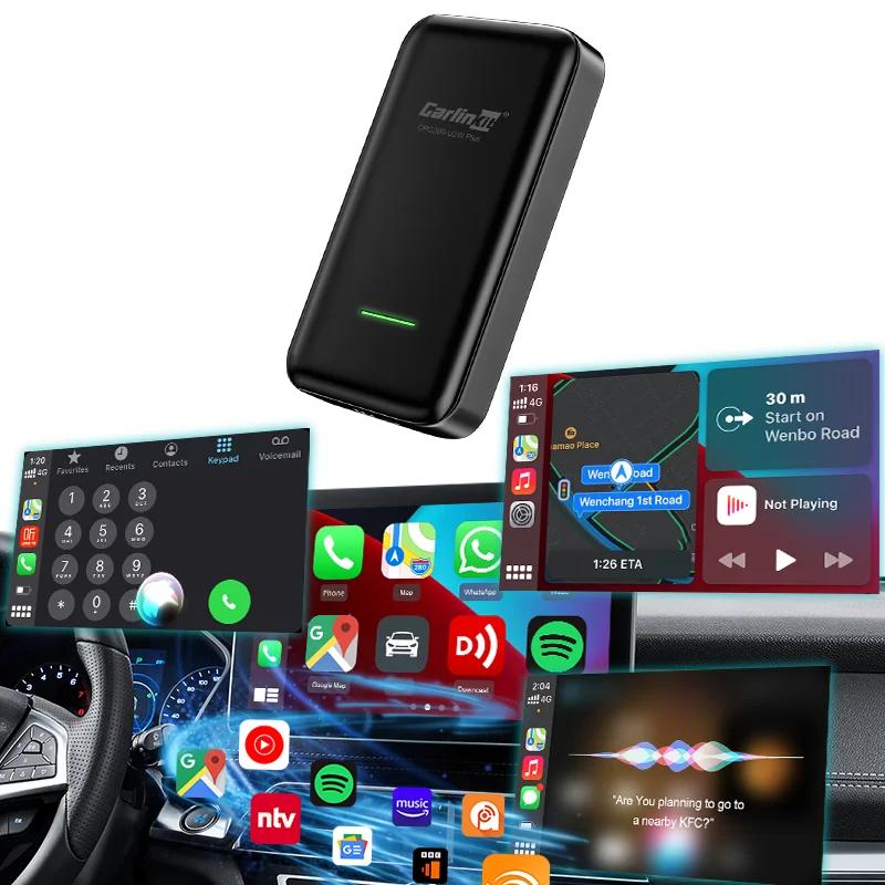 Carlinkit 3.0 Wired to Wireless CarPlay Adapter, Plug and Play