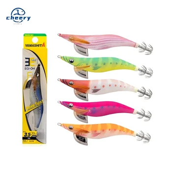 CHEERY Wholesale Japanese Luminous Squid Jig Shrimp Lure EGI Glow Wood 3.5# for River Bat Fishing 15g Metal Fishing Gear – Metal Jig – view 2