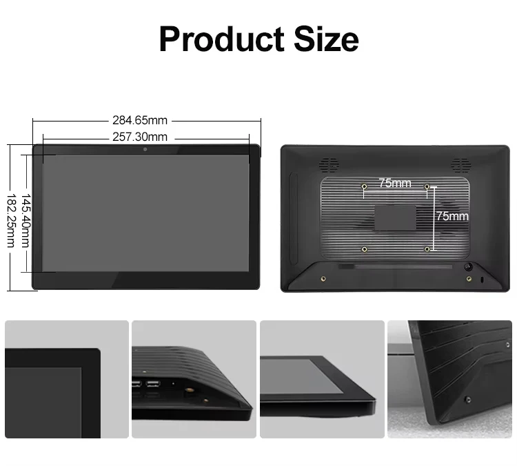 Bolinia 11.6 Inch Android Industrial Tablet IPS HD PCAP RK3288/3399 IP65 Touch Screen IP65 Win OS Industrial All in One Panel PC