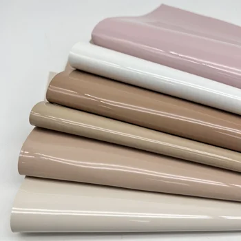 Patent Mirror Glossy Shinny Synthetic Leather Elastic PU Material for Lady Shoes and Bags