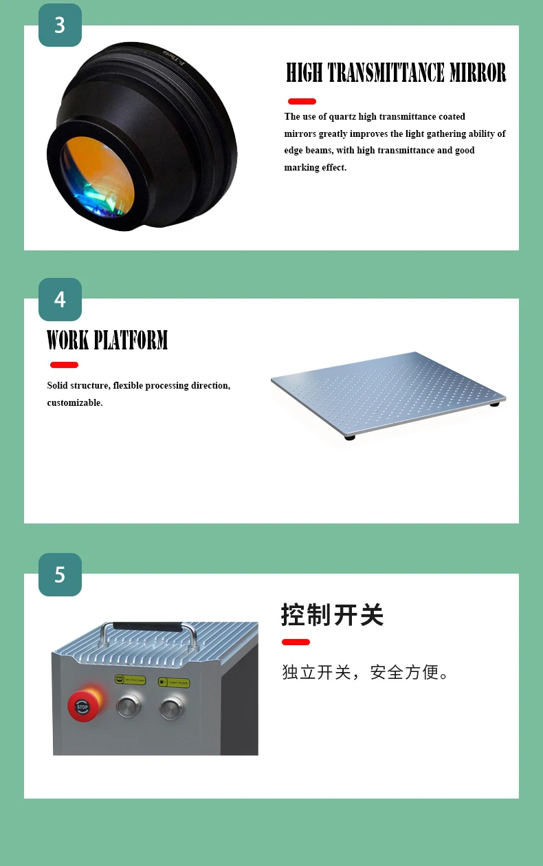 2023 New 30w Laser Fiber Machine 20*20cm logo Marking Machine Electric Adjust Head up and Down