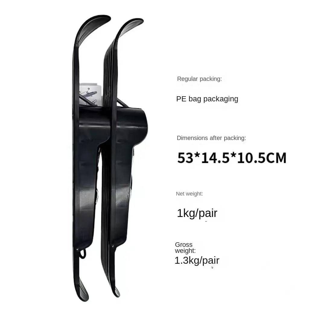HDPE Outdoor Attachment Ski Plate Wheelblades Sled Skiing Board Snowboard Scooter Snow Tube for Snowboarding Skiing Snowboarding