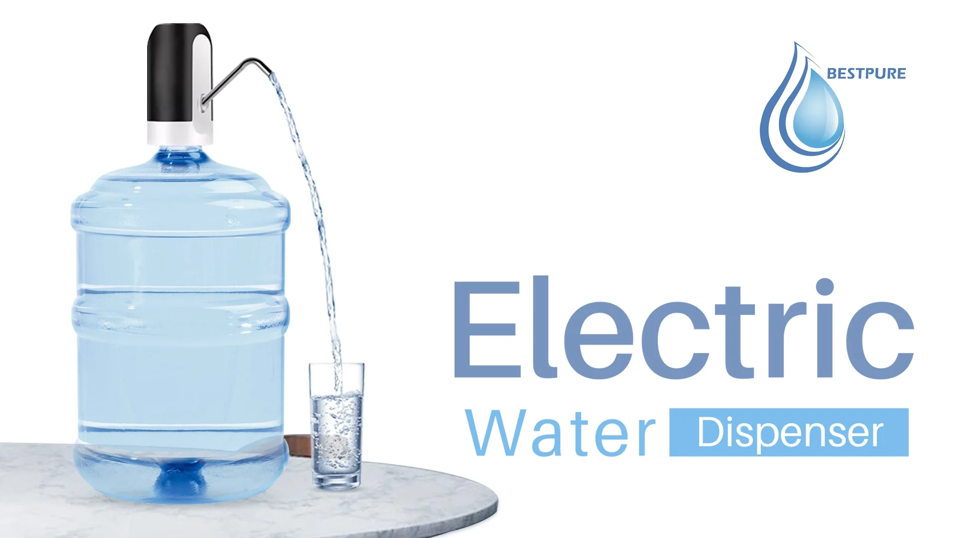 Household 5 Gallon Bottle Water Usb Charging Portable Electric Water