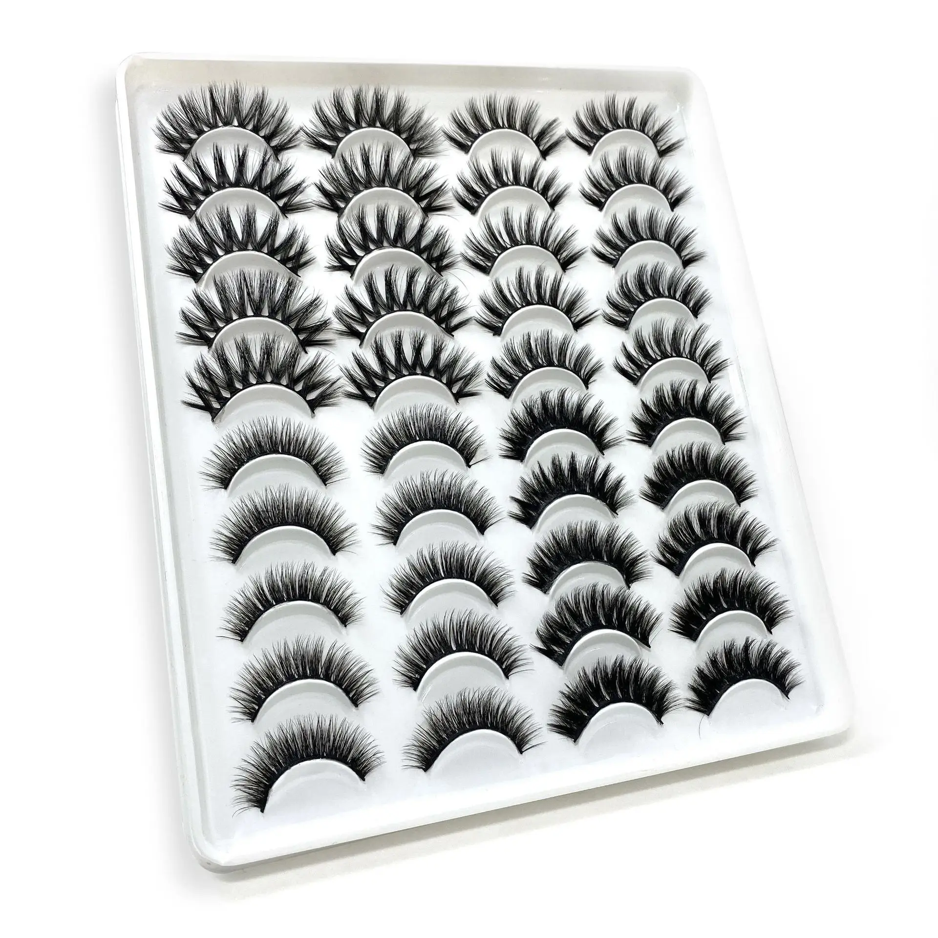 Inventory lashes Manufacturer Beauty natural long eyelashes 20 pairs natural false eyelashes fake long makeup 3d mink eyelashes