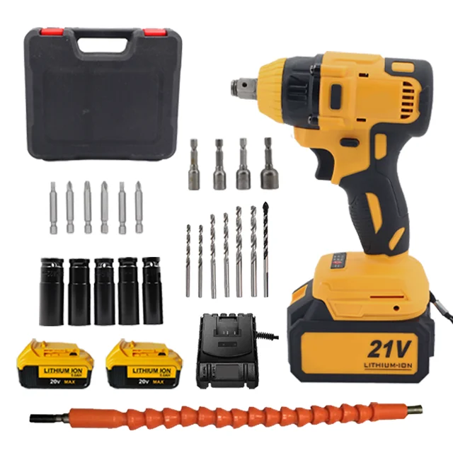 Прямой завод продаж беспроводной ударный ключ 350N бесщеточный Силовой Ключ портативный