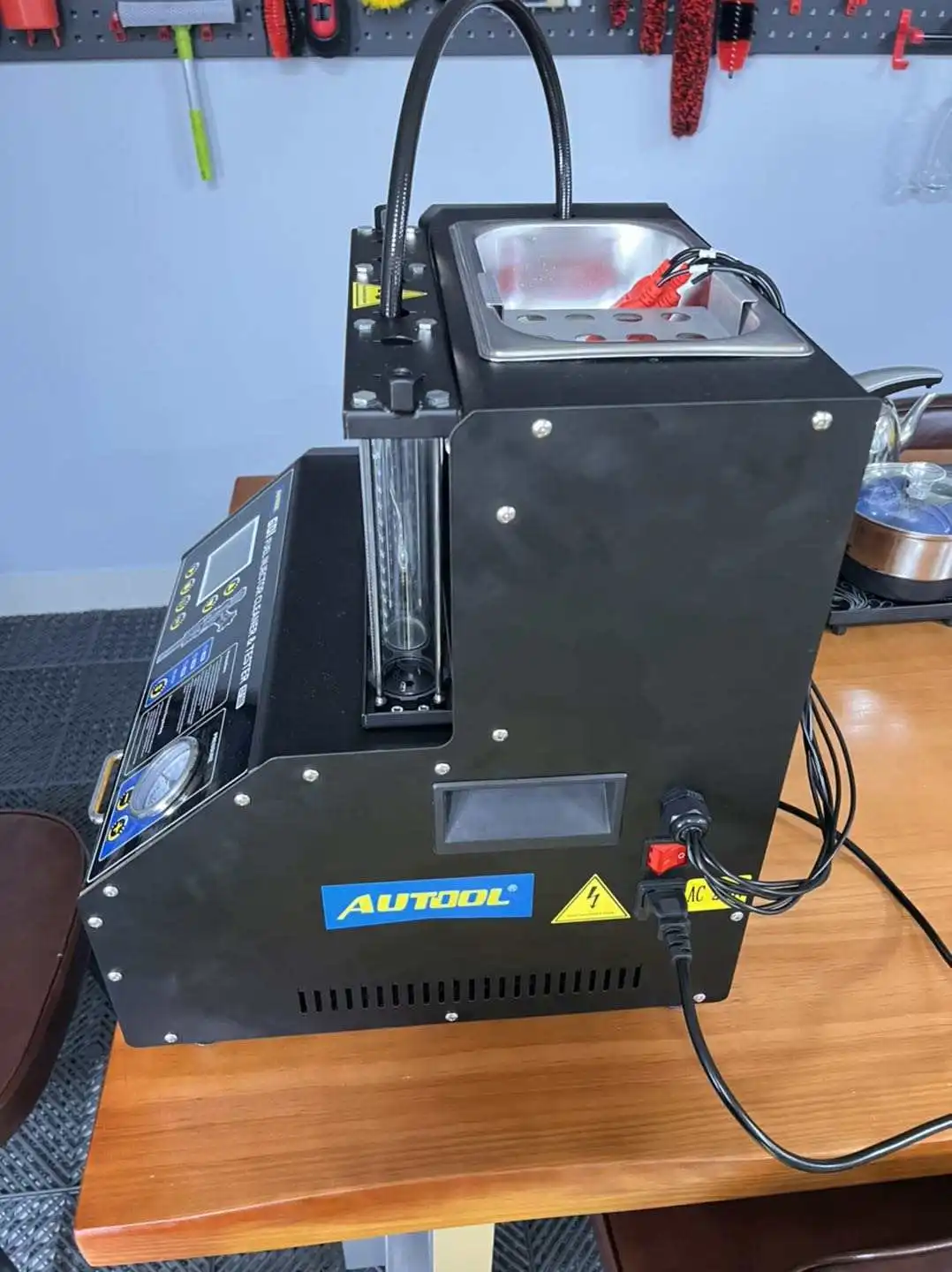 OEM AUTOOL CT500 GDI 6 Cylinder Ultrasonic Injector Cleaner and Tester LCD Screen Spray in Order Updated CT400 Tester