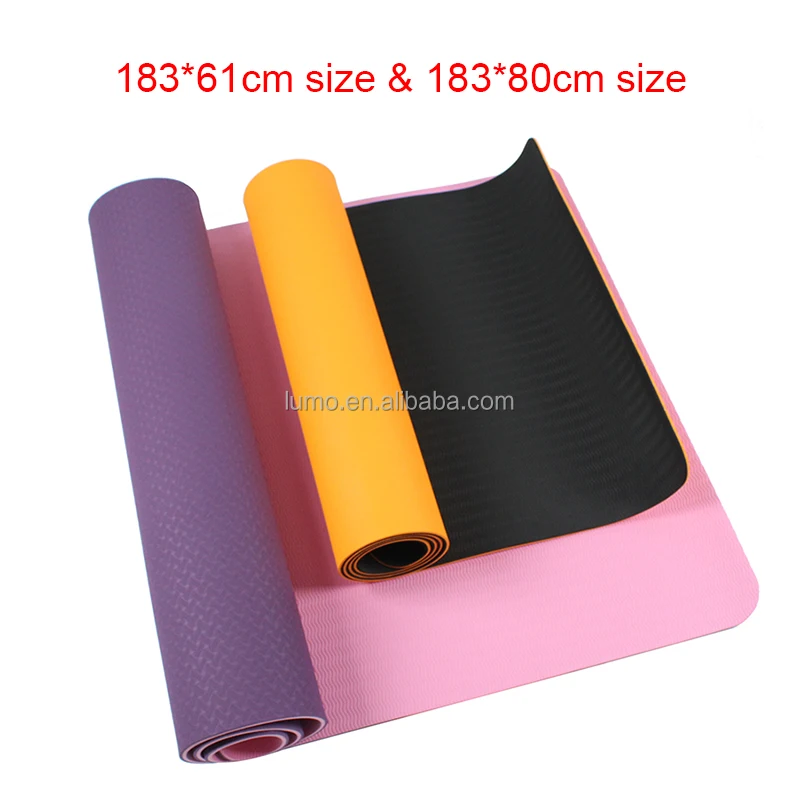 180*63 180*81cm Custom Logo Tpe Yoga Mat Factory,Bulk Wholesale Double