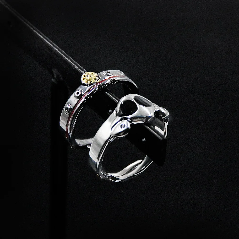 アクセサリー Hanako Trendy Anime Skull Zinc Alloy Ring Halloween Toilet Bound Hanako