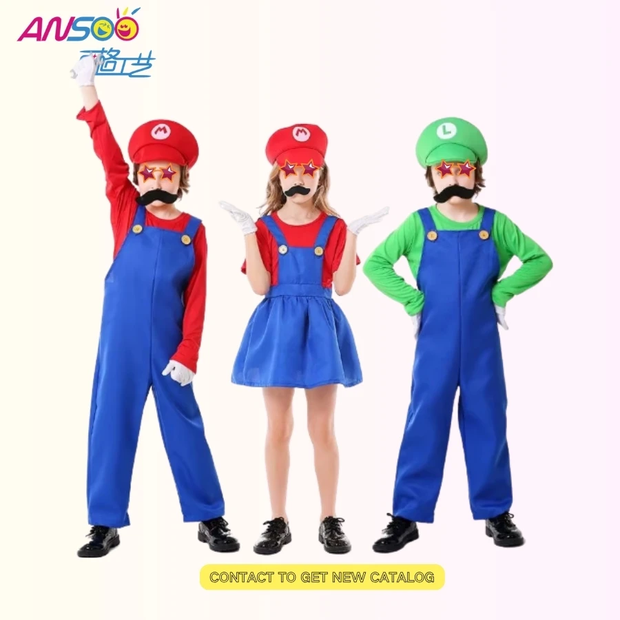 最終値下げ ホットハロウィーンコスプレルイゲームステージ衣装配管工 ゲームキャラクター