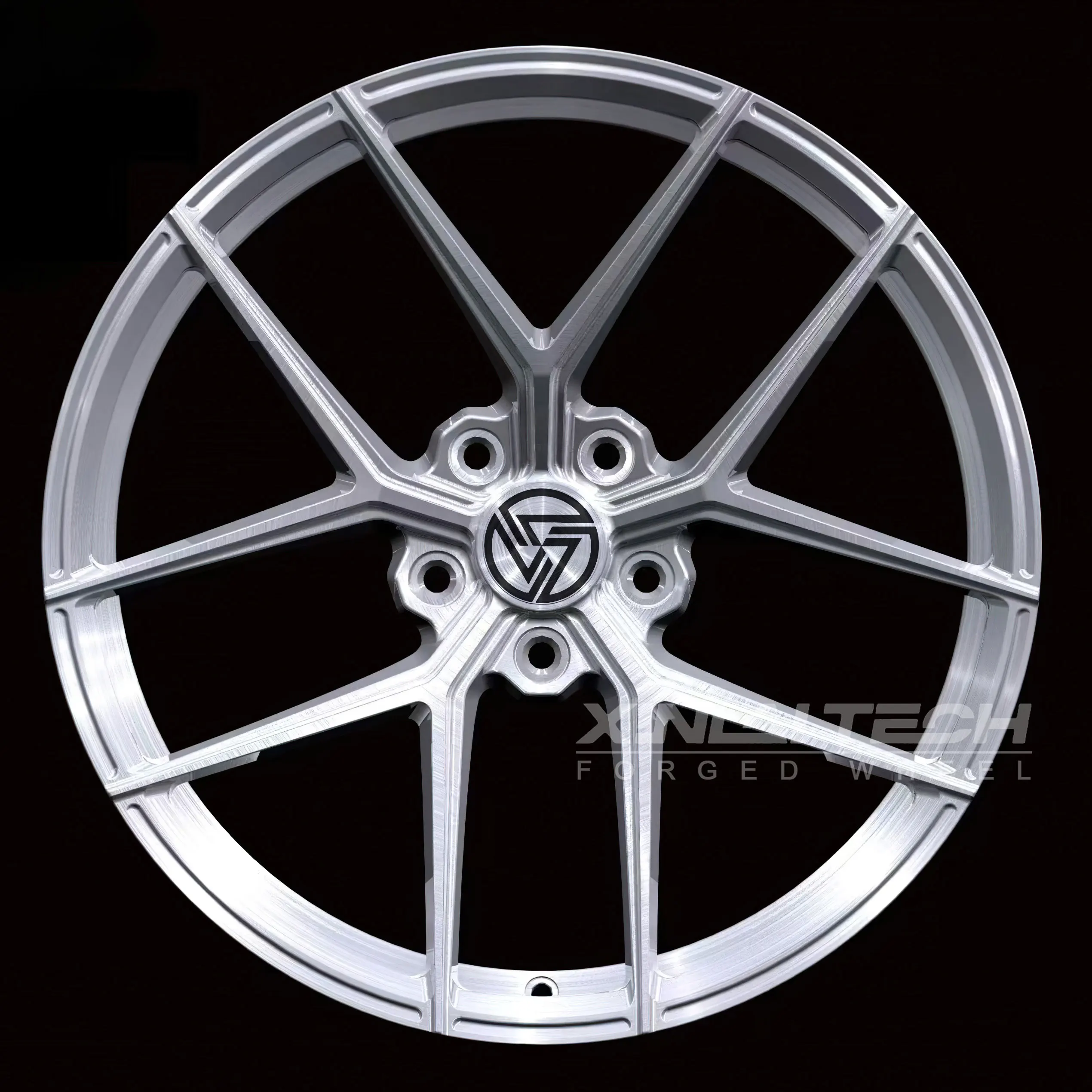 XL Brushed Silver Custom Monoblock Forged Alloy Wheel 5x114.3 5x112 5x120 Luxury Car Wheels for Mercedes-Benz BMW Audi - Image 1
