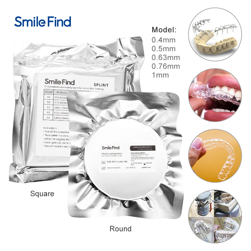 3 Stages Home Orthodontic Dental Vacuum Coping Sheets Clear Aligners