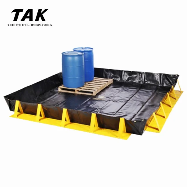 Custom Portable Environmental Protection Liquids Water Oil Spill Containment Berm