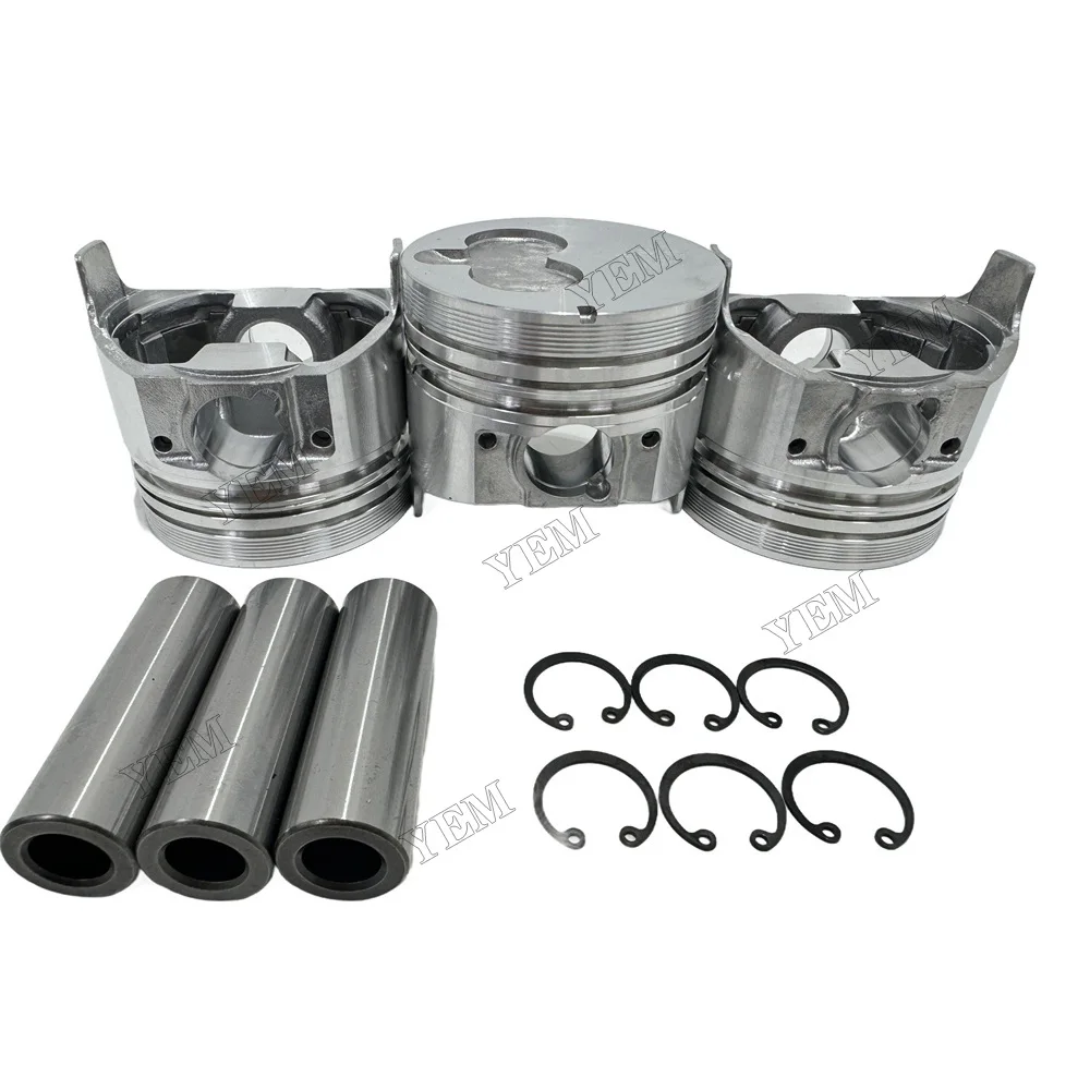 For Isuzu 3LB1 Piston Kit W/ Ring Repair Part Engine Repair Kit 2