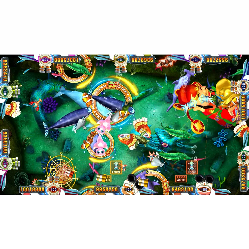 4~10 Player Fish Table Game Machine Cabinet Seafood Paradise 4