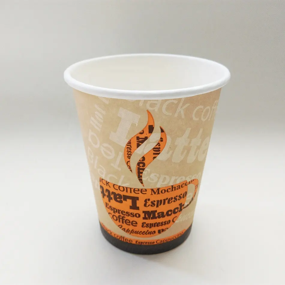 Disposable Waterproof Single Wall Biodegradable Custom Design Paper Cup For Espresso 6