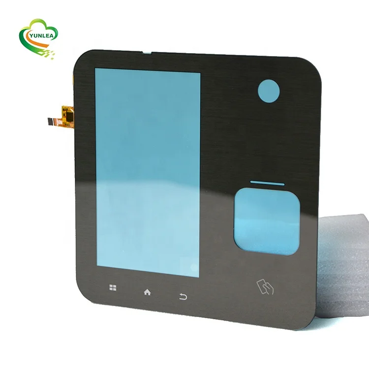 Custom Size 4.3" Access Control Cover Glass 4.3 5 6.5 7 Inch Capacitive Touch Panel