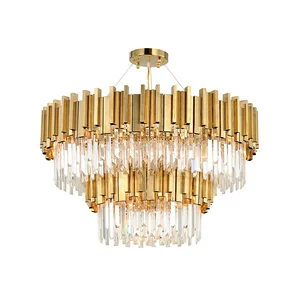 Contemporary K9 Luxury Crystal Pendant Lighting Chandeliers and Lamps Modern