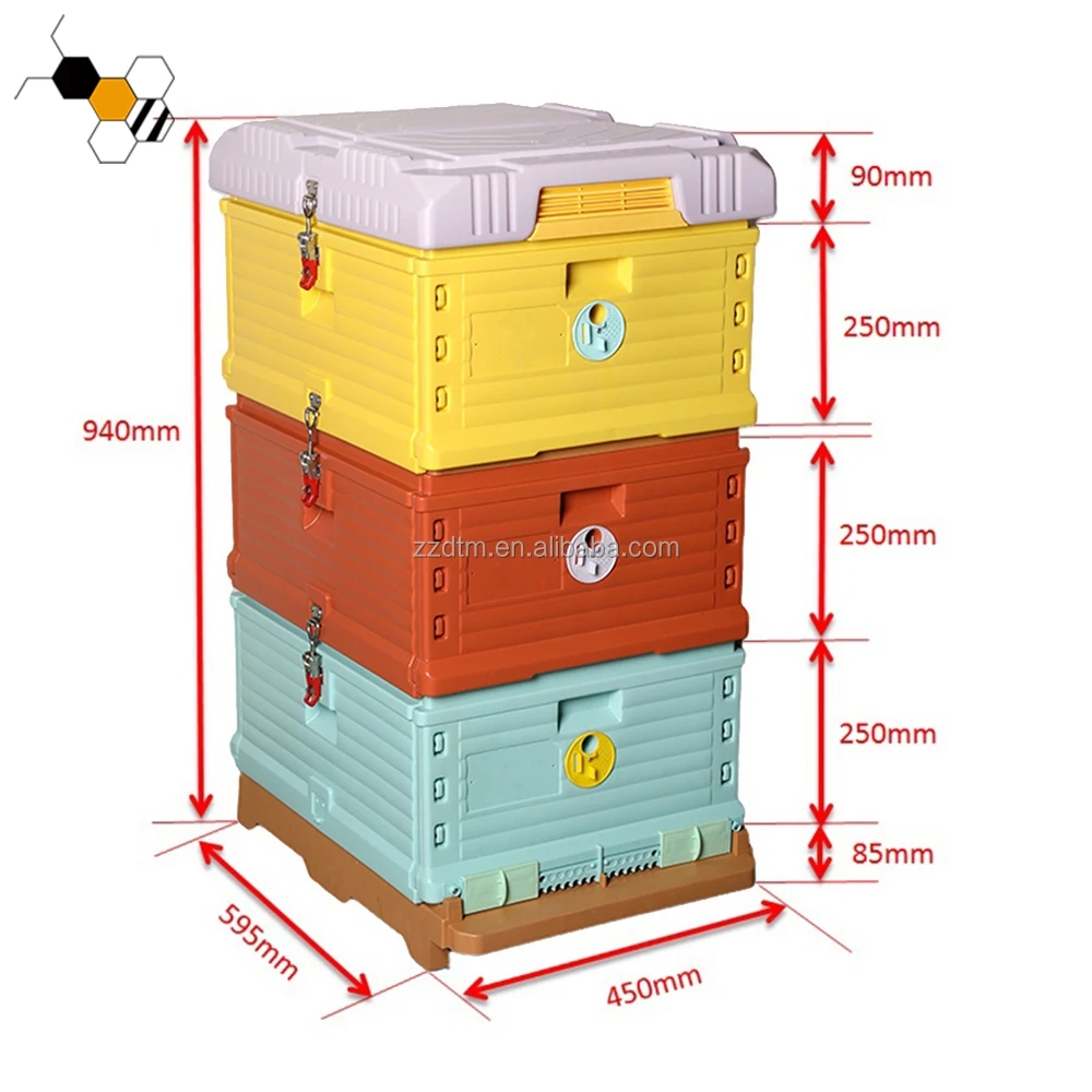 Plastic Bee Boxes Warehouse Stock HDPE Beehive Insulated Plastic Bee Hive