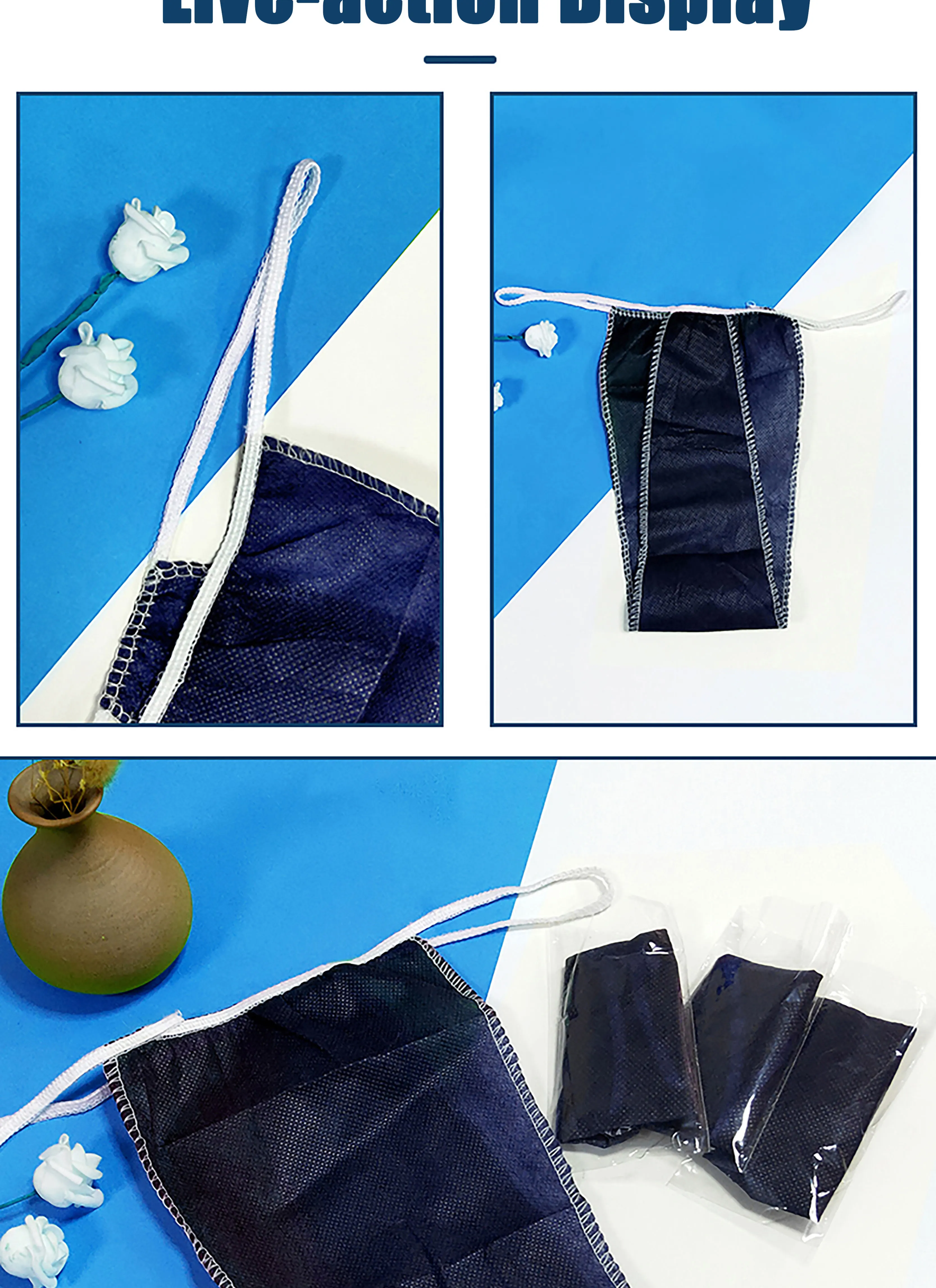 Disposable Thong Gstring Briefs Nonwoven Tback Underwear Spa Massage