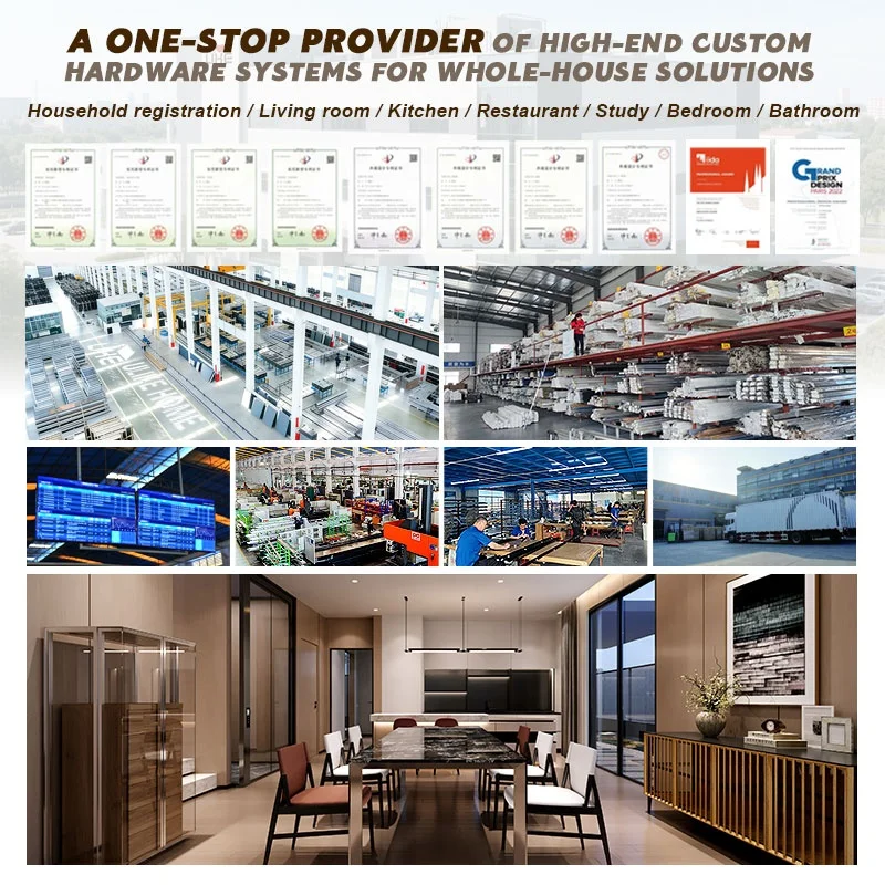 Aluminum Frame Profile Interior Doors Doors for Houses Slab Doors Kitchen Cabinet Door Frame