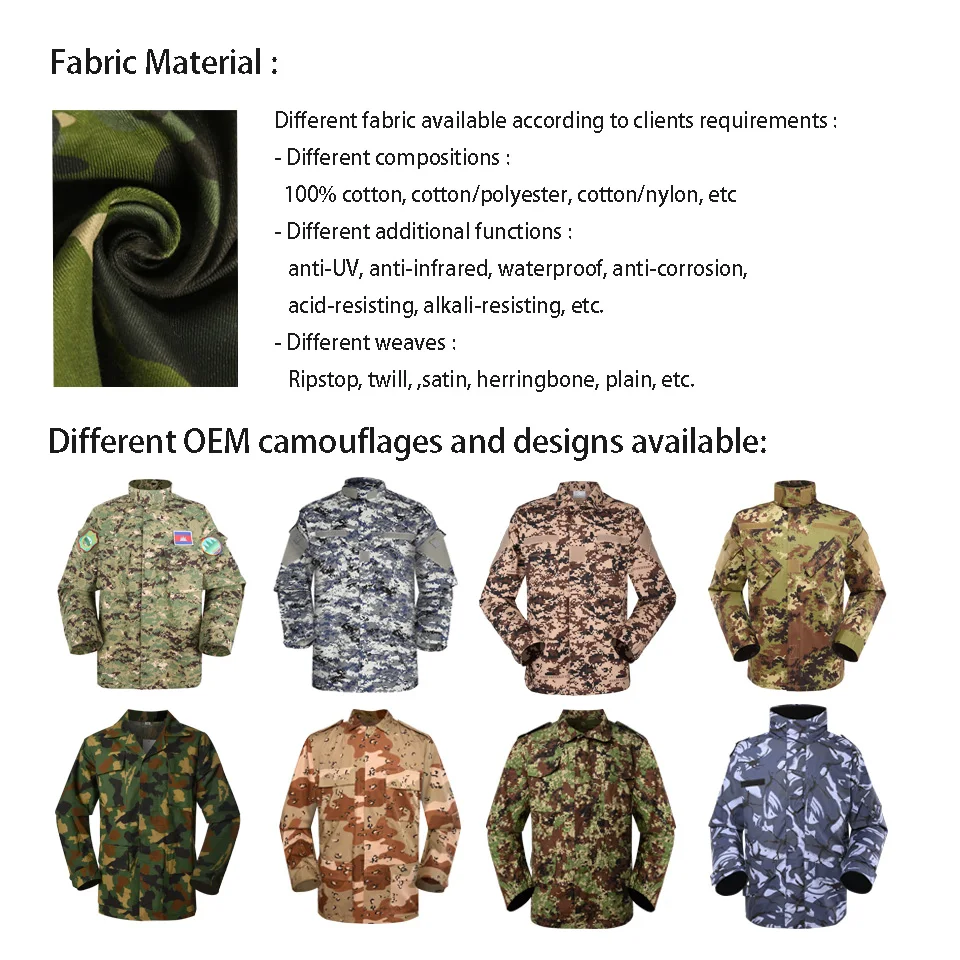 XINXING Supply Custom Urban Digital Camouflage ACU Tactical Combat Uniform