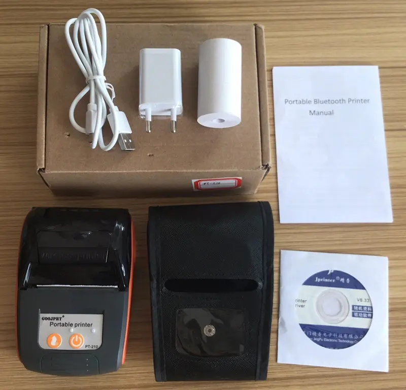 Mini BT Thermal Printer Mini Wireless Small Portable Printer Receipt with Free Loyverse POS App on Android Phone Printer