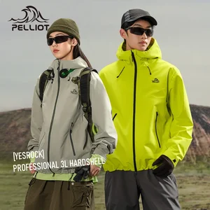 Pelliot Outdoor 3L Hardshell Unisex 2026 New Windproof Waterproof 10000mm Professional Mountaineering Waterproof Jacket Standard