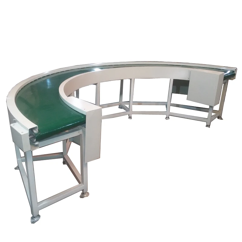 Industrial Belt Line Assembly Conveyor Green Flat Pvc Manufacturer Customized