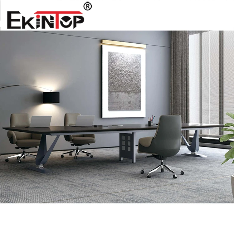Ekintop Hydraulic Disassembling Height Adjustable Folding Standing Recessed Monitor mm Industries Computer Desk