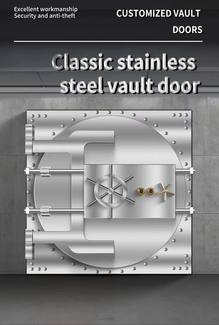 CEQSAFE Factory Customize Steel Safes Security Doors Double Security Bank Mechanical Password Double Door Metal Vault Door manufacture