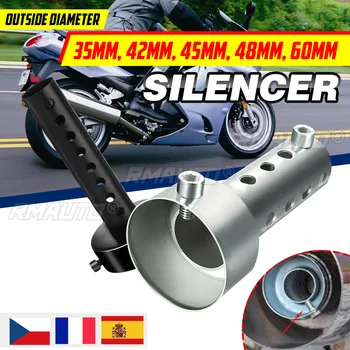 Motorcycle Can DB Killer Silencer Noise Sound Eliminator Exhaust Adjustable Muffler Silencer 35mm/42mm/45mm/48mm/60mm