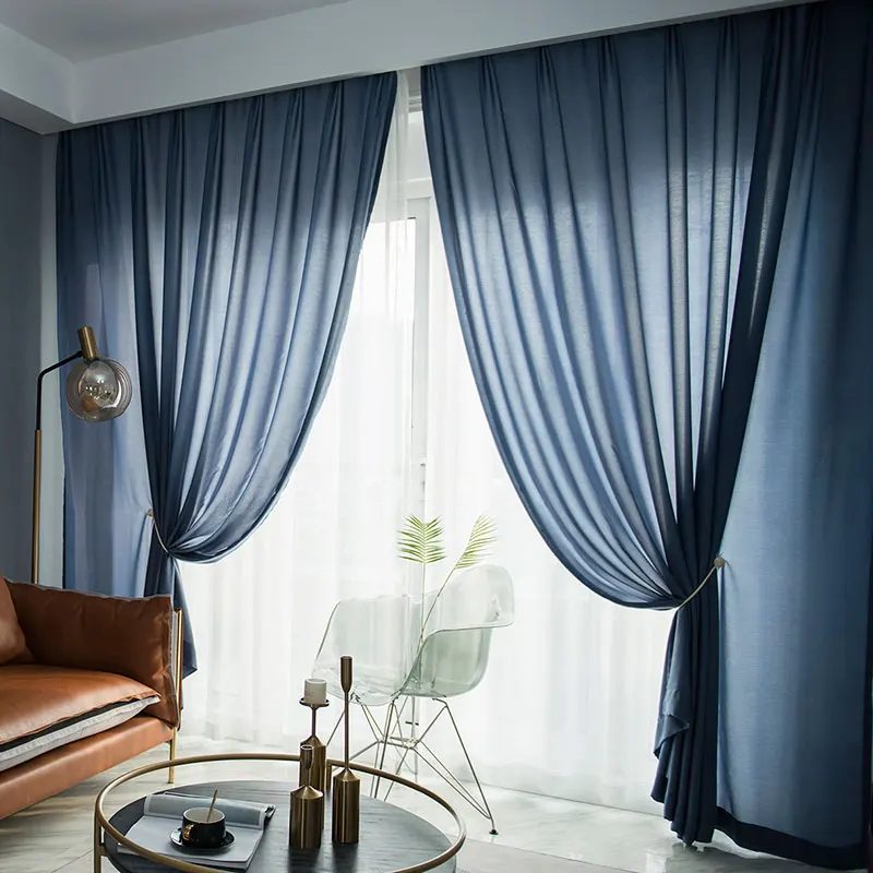 Lospring Factory New Style Voile Curtain Fabric Ready Stock Sheer