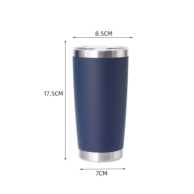 20oz Insulated Stainless Steel Drink Tumbler Double Wall Vacuum Mug With Splash Lid For Camping Driving Daily Wholesale Bulk with Custom Logo