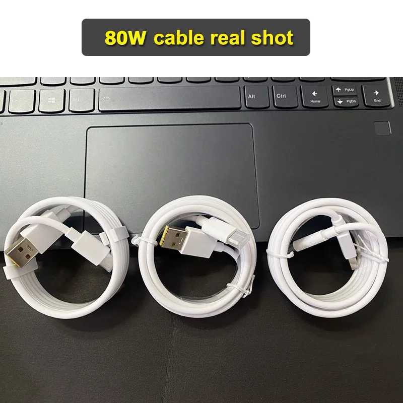 80W USB Type C Charging Cable Braided Fast Charger Cord Super Dart Data Sync Wire Durable for Smartphones Tablets