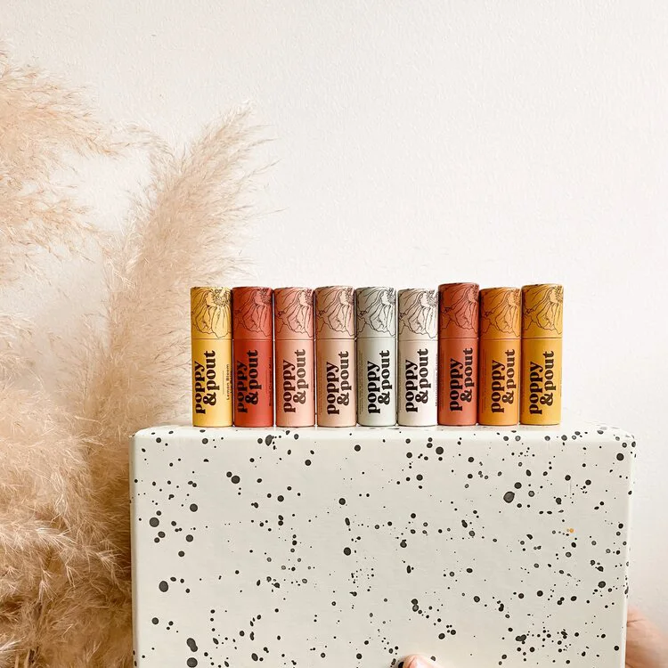 Biodegradable Recycled Cardboard Lip Balm/lip Gloss Push up Paper Tube