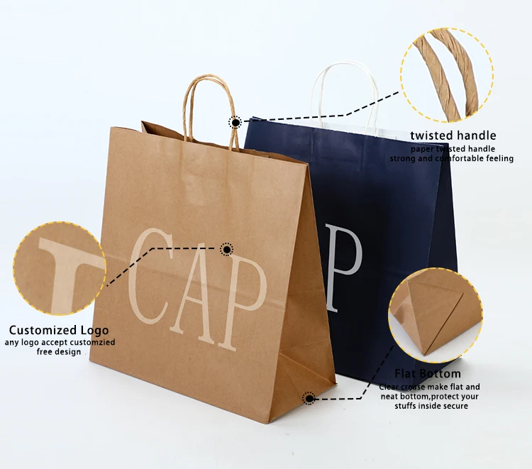Top-ranking Product Wholesale Custom Logo Eco Friendly Brown Fast Food ...