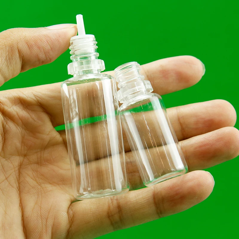 product 10ml 20ml pet plastic packaging empty plastic cap liquid oil bottles with childproof cap-33