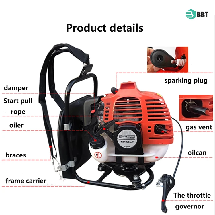 Electric Mini High Frequency Portable Powerful Backpack Power Concrete Vibrator for Concrete Moulds Machine