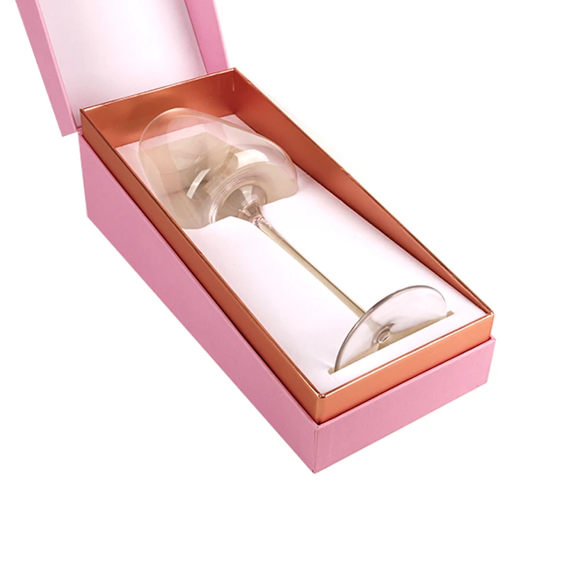 Cardboard Champagne Flute Glasses Boxes Custom Individual Wine Glass