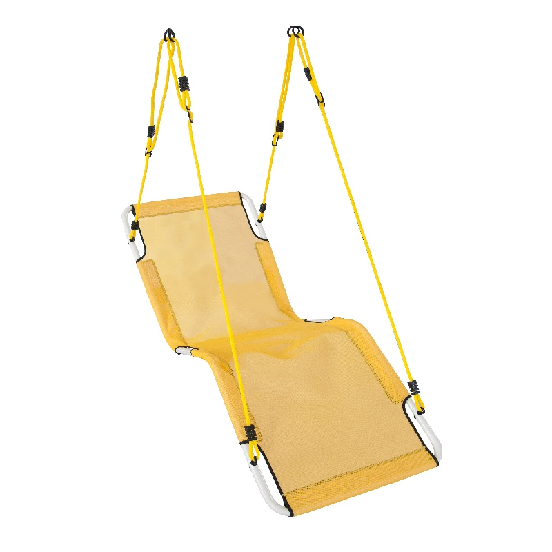 Blue Outdoor High Quality Heavy Adult Swing Bed for Camping Rectangular Fabric Backyard Swing Set for Sale