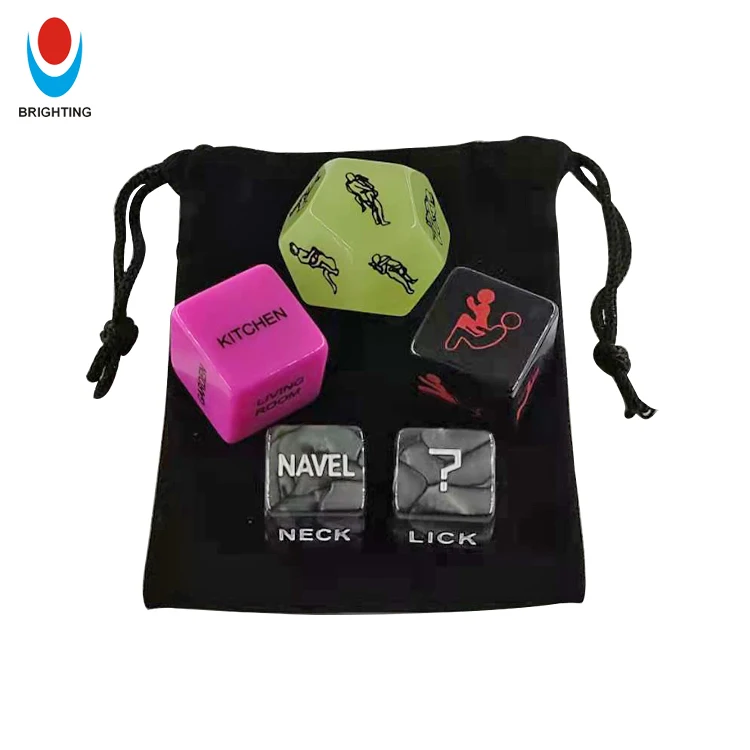 5pcs Glowing 20mm 16mm Marble Words Position With Velvet Bag Acrylic Toys For Men Women Adult Family Funny Game Love Sex Dice Buy Sex Dice Adult Game erotic Sex Dice Set sex Toys glowing 20mm