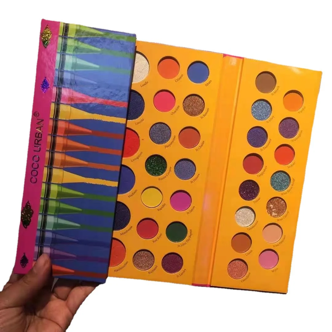 
 Двойная палитра теней для век, 64 цвета, фирменная торговая марка, матовые, яркие, Пудровые, водостойкие, легкие, цветные тени для век, оптовая продажа  