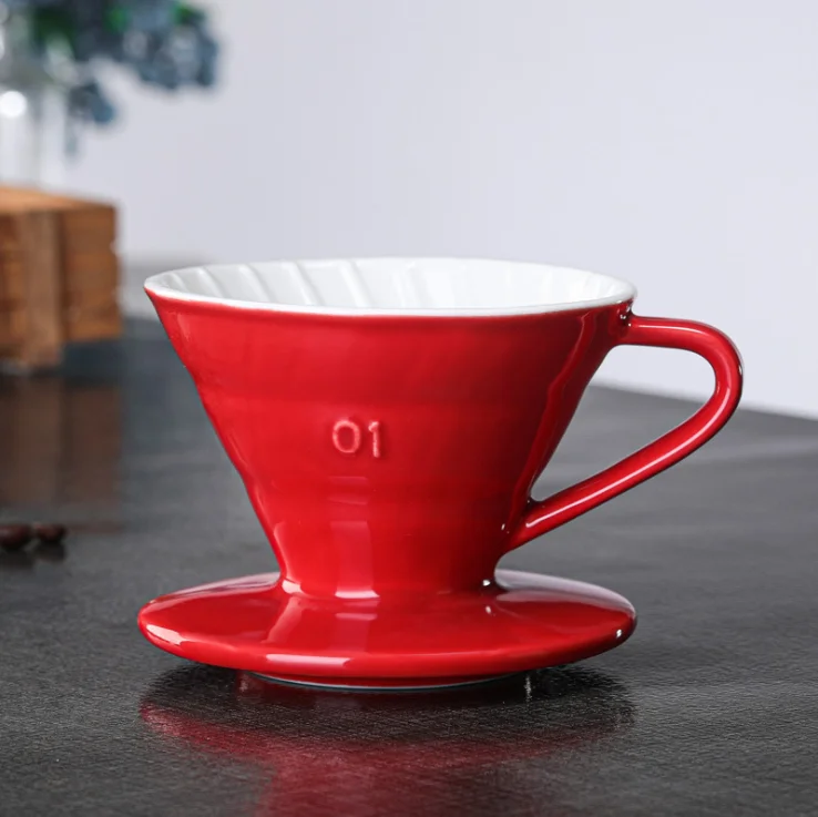 Espresso Filter Reusable Ceramics Coffee Dripper Funnel Coffee