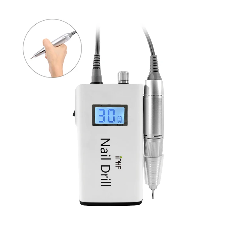 High Powerful Professional Machine 30000 Rpm Electric Nail Drill Key Power Electronic Output Feature Cordless Drill Machine